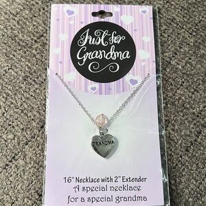 3/$15 Heart Pendant Necklace for Grandma Lot 2091